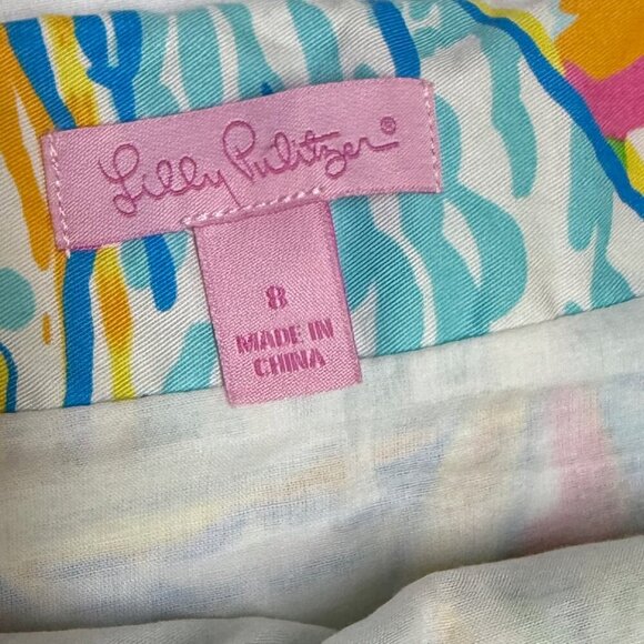 Lilly Pulitzer Lynnie Skirt You Gotta Regatta, Size 8, Excellent Condition! - Picture 4 of 10